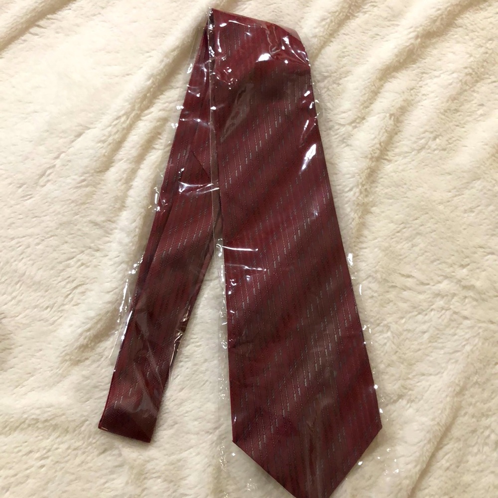 Michel Valentino Burgundy Tie